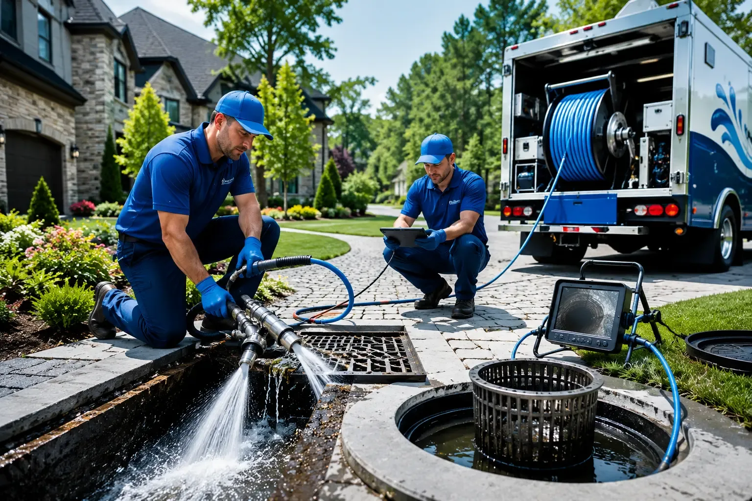 Local outdoor drain cleaning professionals in Olmitz, KS